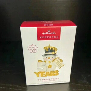 2023 Hallmark Keepsake 50 Sweet Years Special‎ Edition Christmas Ornament New